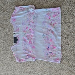Pink and Purple Floral Top
